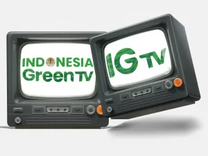 logo indonesia green tv format vector dan png