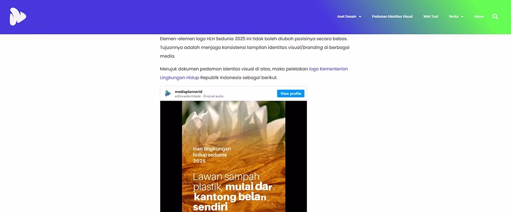 Embed reel Instagram di dalam artikel website
