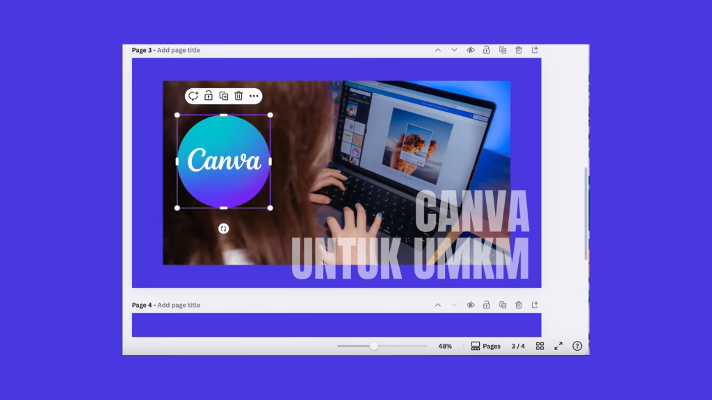 Fitur canva 2: drag and drop